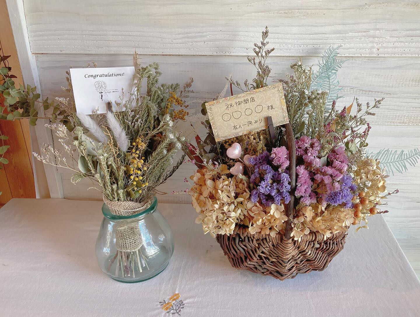 ドライフラワーギフト💐