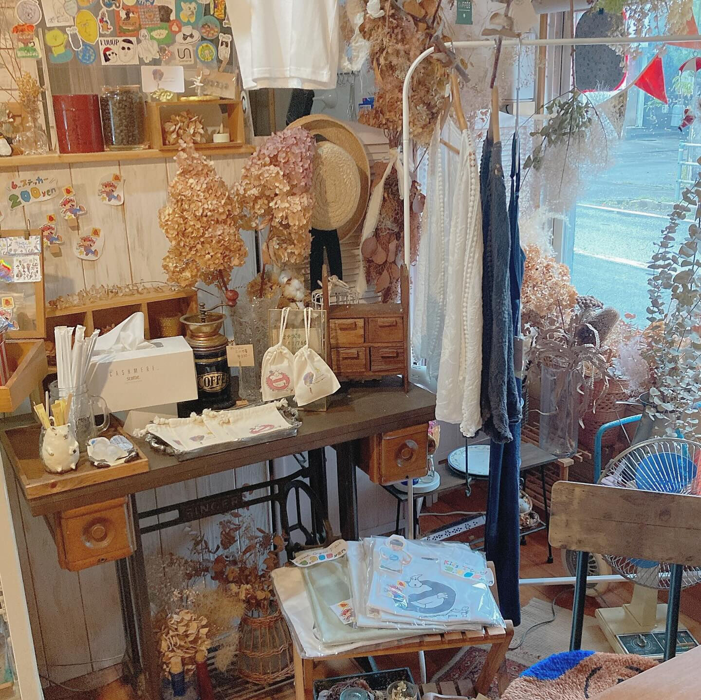 店主の大好きが詰まった店内🌷