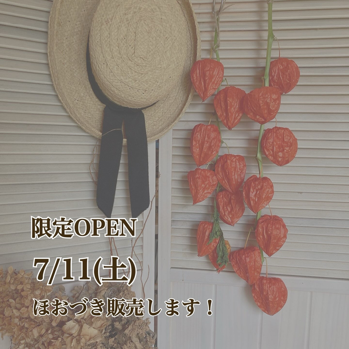 限定Open！ほおづき販売